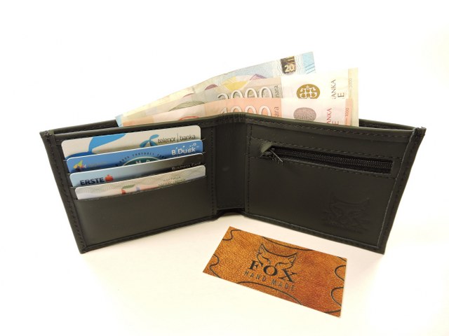 Muški novčanik model 5 "crni klasik"