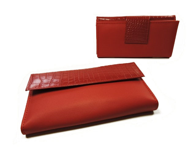 Ženski novčanik model 2 "crveni kroko"