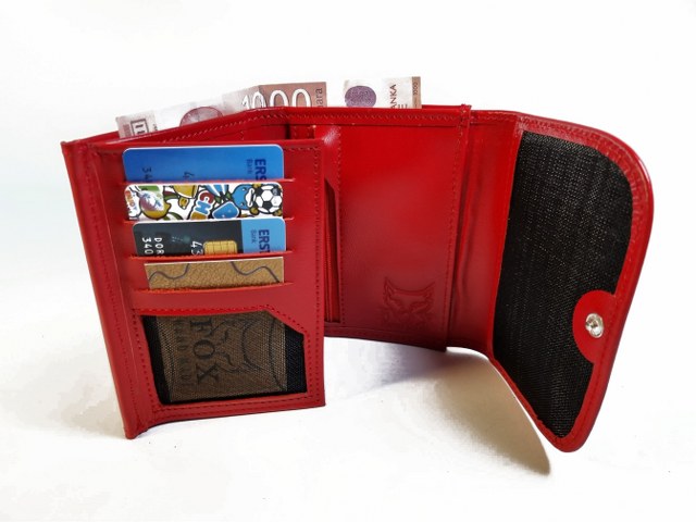 Ženski novčanik model 6 "crveni klasik"