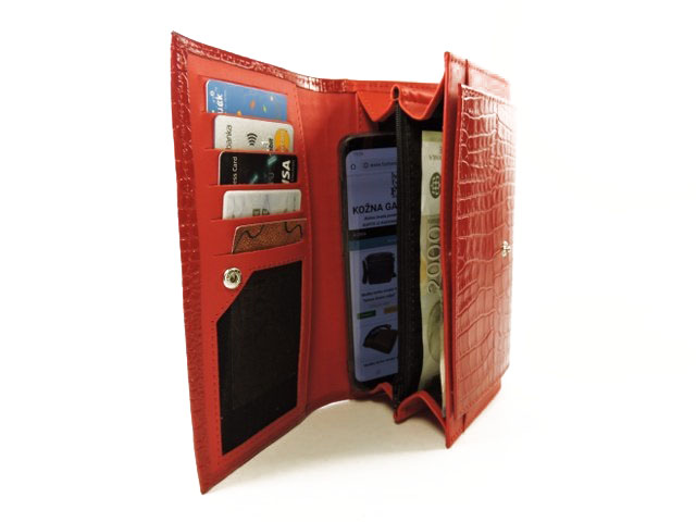 Ženski novčanik model 5 "crveni kroko"
