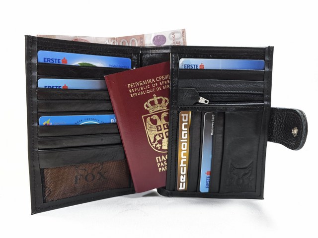 Futrola za pasoš "crna"