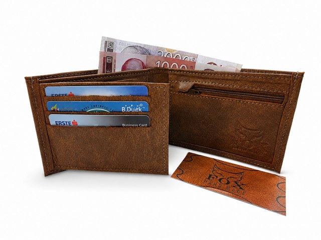 Muški novčanik model 3 "braon melirana"